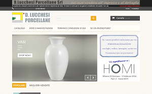 Il sito online di Lucchesi Porcellane