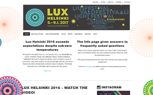 Il sito online di Lux Helsinki
