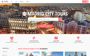 Il sito online di Madrid CityTours