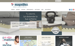 Il sito online di Magniflex