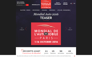 Il sito online di Motor Show Paris
