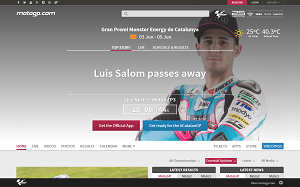 Il sito online di MotoGP