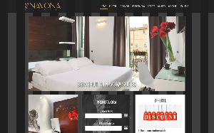 Il sito online di Navona Luxury Suites