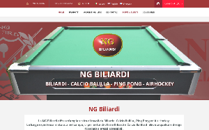 Il sito online di NG Biliardi