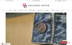 Il sito online di Okayama Denim