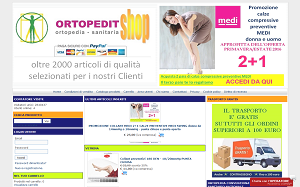 Il sito online di Ortopedit shop
