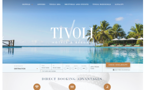 Il sito online di Tivoli Hotels