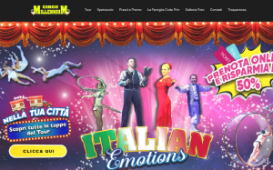 Il sito online di Millennium Circus