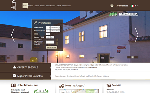Il sito online di Hotel Monastery Praga