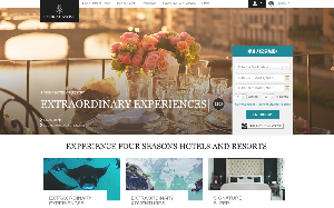 Il sito online di Four Seasons Hotels