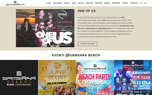 Il sito online di Samsara Beach