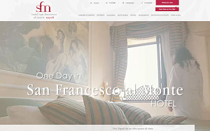 Il sito online di San Francesco al monte Hotel