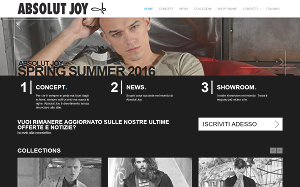 Il sito online di Absolut Joy
