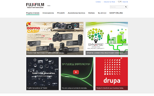 Il sito online di Fujifilm