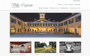 Il sito online di Villa Caproni