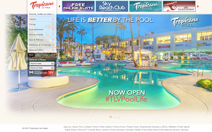 Il sito online di Tropicana Las Vegas