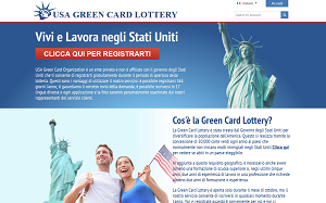 Il sito online di USA Greencard Lottery