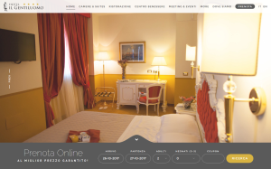 Il sito online di Hotel il Gentiluomo