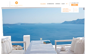 Il sito online di Villa Katikies Santorini