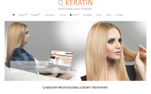 Il sito online di Q Keratin