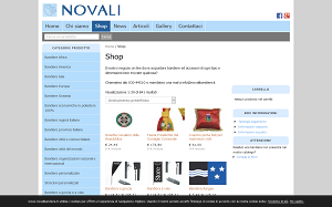 Il sito online di Novali Bandiere