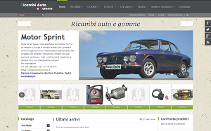 Il sito online di Ricambi Auto e Gomme