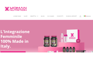 Il sito online di XWoman Nutrition
