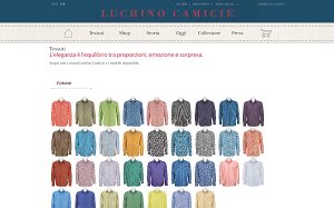 Il sito online di Luchino Camicie