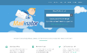 Il sito online di Mailinator