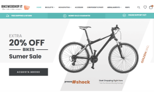Il sito online di Bikewebshop