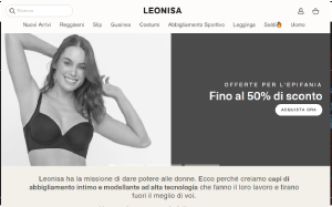 Il sito online di Leonisa
