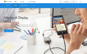Il sito online di Microsoft Display Dock