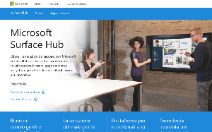 Il sito online di Microsoft Surface Hub