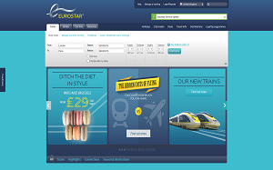 Il sito online di Eurostar