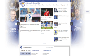 Il sito online di Leicester City Football Club