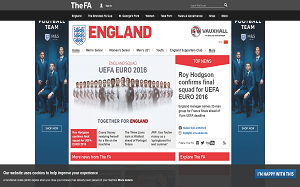 Il sito online di Inghilterra Nazionale Calcio