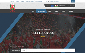 Il sito online di Galles Nazionale Calcio