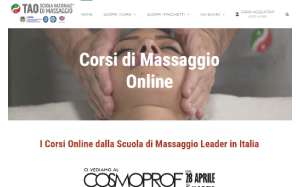 Il sito online di Corsi Massaggi Online