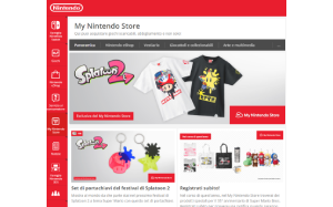 Il sito online di Nintendo online Store