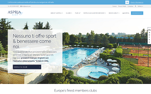 Il sito online di Aspria Harbour Club Milan