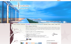 Il sito online di Europa Hotel Lignano