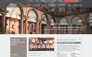 Il sito online di Pinacoteca Brera