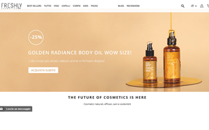 Il sito online di Freshly Cosmetics