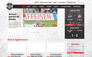 Il sito online di Fc Lugano