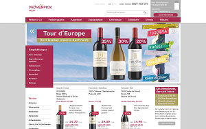 Il sito online di Moevenpick Wein