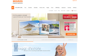 Il sito online di Photo Service Migros