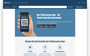 Il sito online di TicketCorner.ch