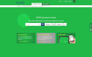 Il sito online di Pons