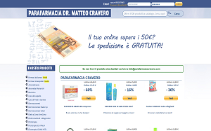 Il sito online di Parafarmacia Cravero