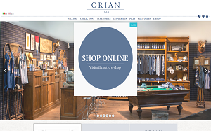 Il sito online di Orian Shirts